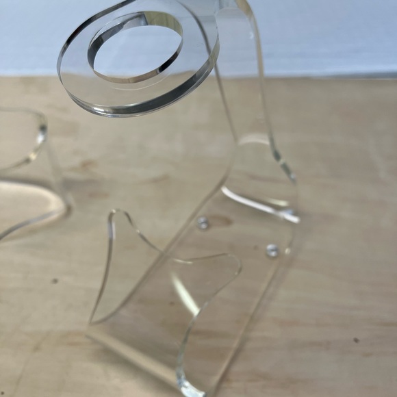 Lucite Wine Bottle Display / Holder x2 - Picture 4 of 4